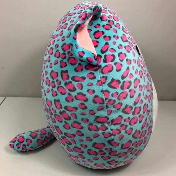 Squishmallows Chelsea The Blue Leopard Plush 16" Cat Kitty Meow Pink Spotted - Picture 5 of 12